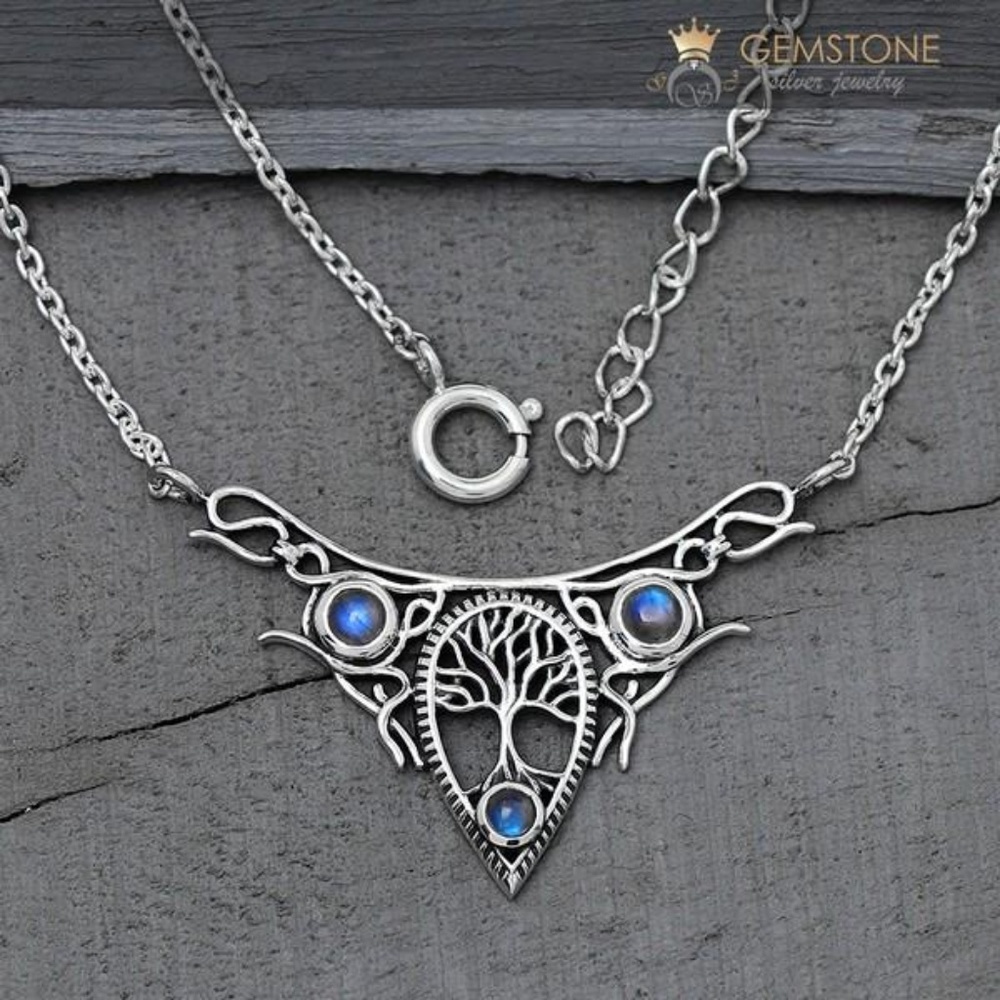 Moonstone Necklace - Vintage Moon